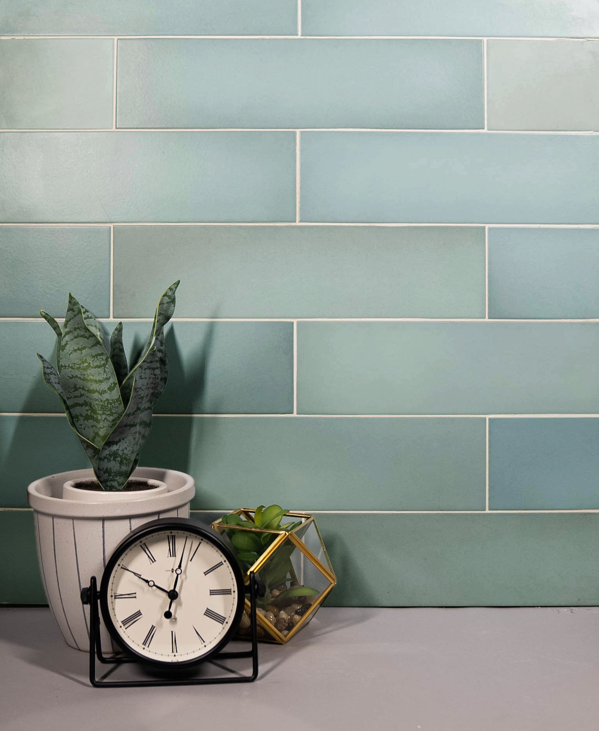 Forte 3.5x14.5 Bahia Blue Matte Rectangle Tile
