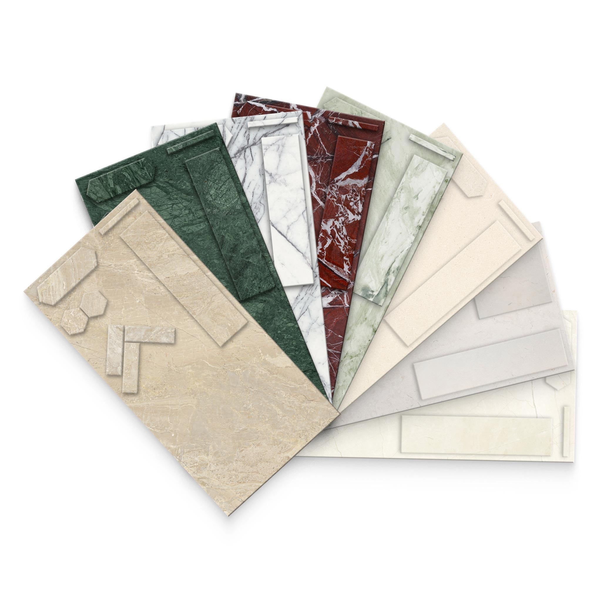12x24 Natural Stone Display with Mosaic Bundle