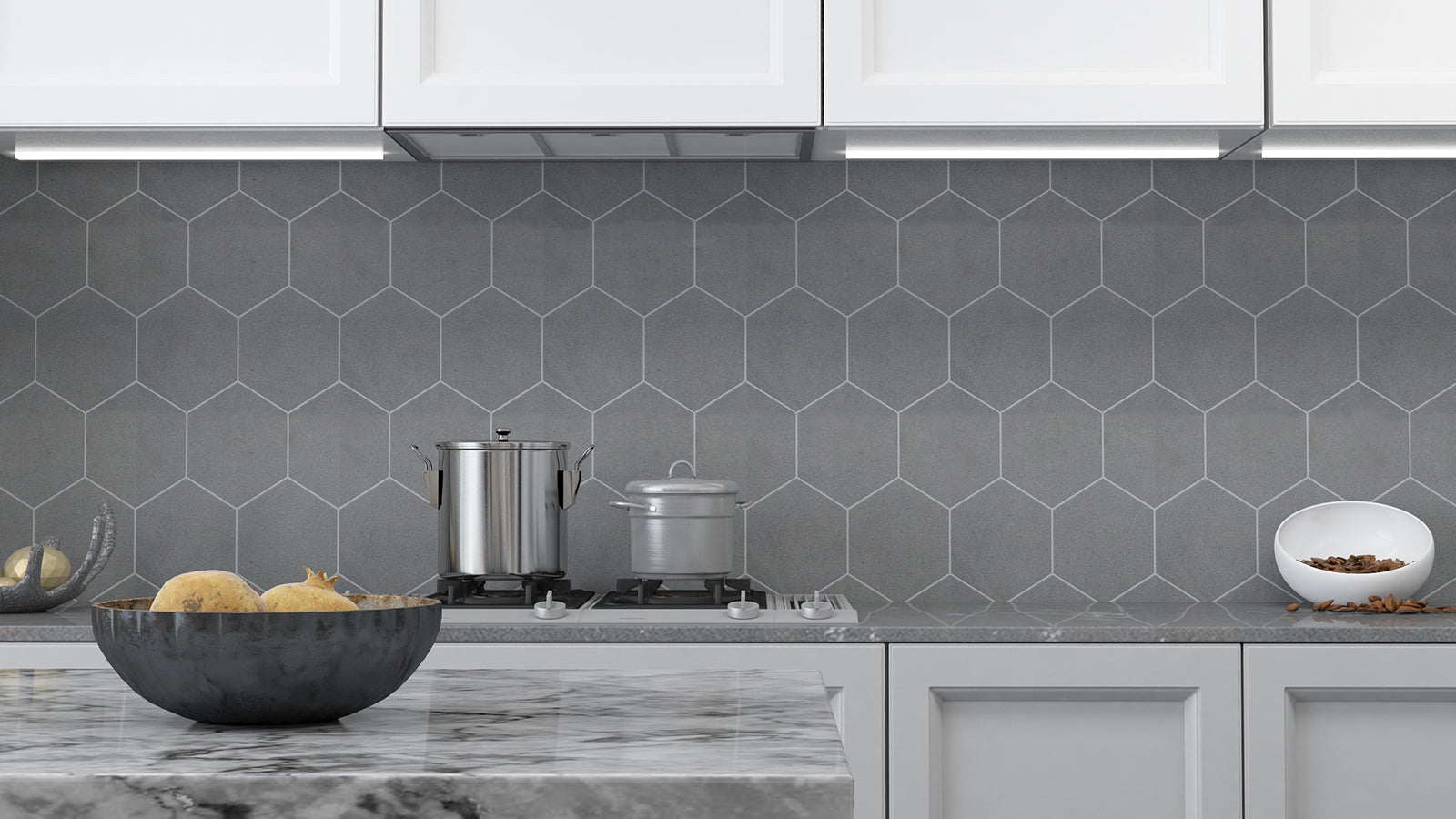 TIL-BASGRE-6HEX-H Basalt