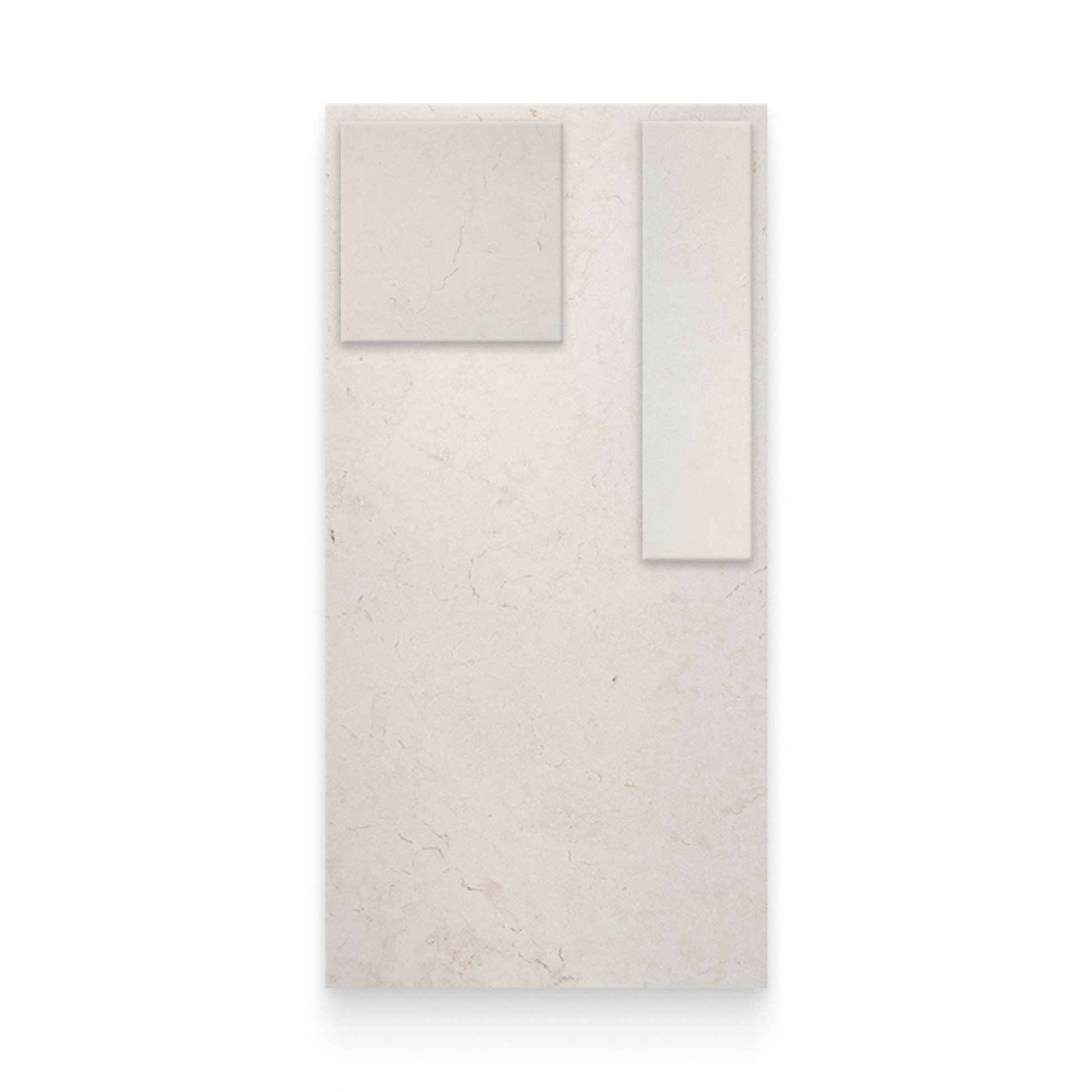 12x24 Natural Stone Display w/Mosaic - Amelie Sand
