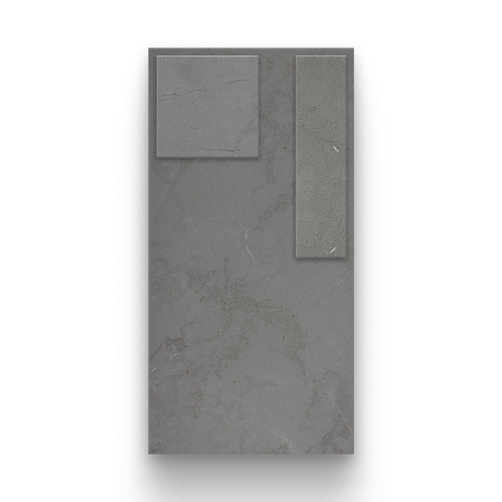 12x24 Natural Stone Display w/Mosaic - Arya Grey