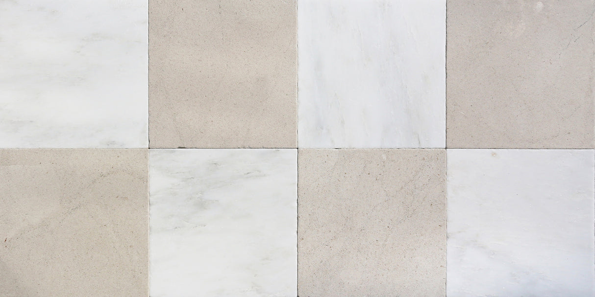 Avant Garde 12x12 Porto Beige Modern Tumbled Square Tile