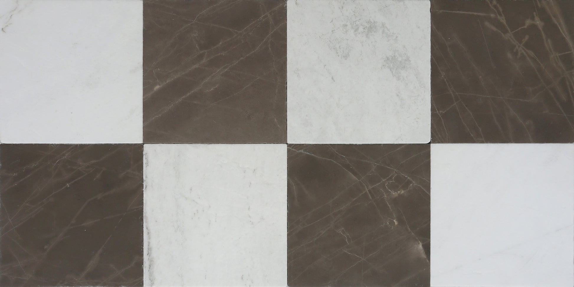 Avant Garde 12x12 Espresso Modern Tumbled Square Tile