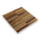 Suna 1.1x5.71 Mud Glossy Stacked Mosaic