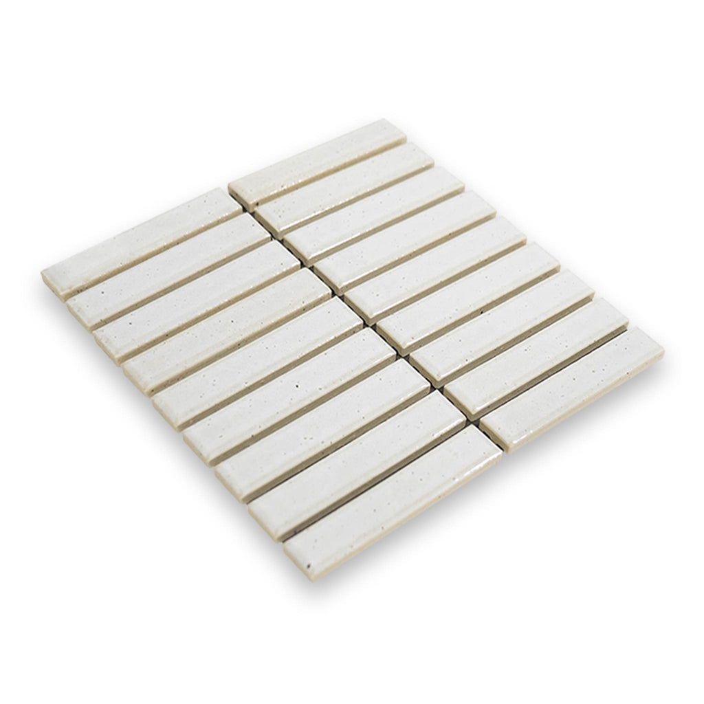 Suna 1.1x5.71 Olympus White Glossy Stacked Mosaic