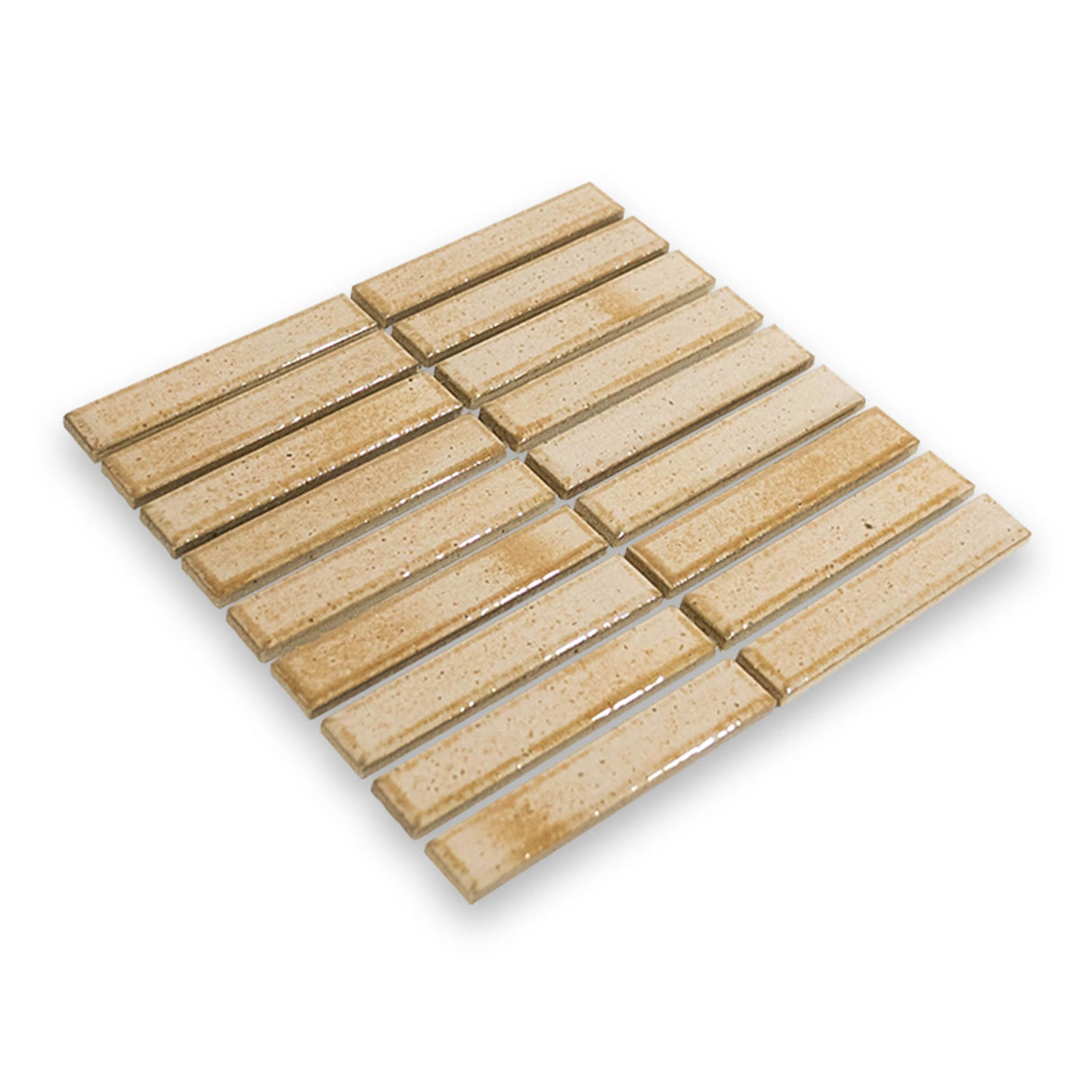 Suna 1.1x5.71 Sand Glossy Stacked Mosaic