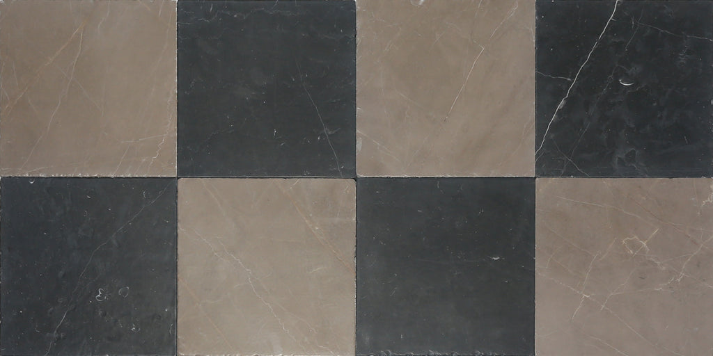 Avant Garde 12x12 Espresso Modern Tumbled Square Tile