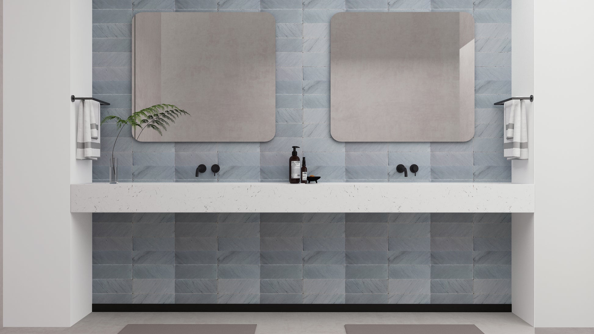 Avant Garde 4x12 Bardiglio Imperial Modern Tumbled Rectangle Tile