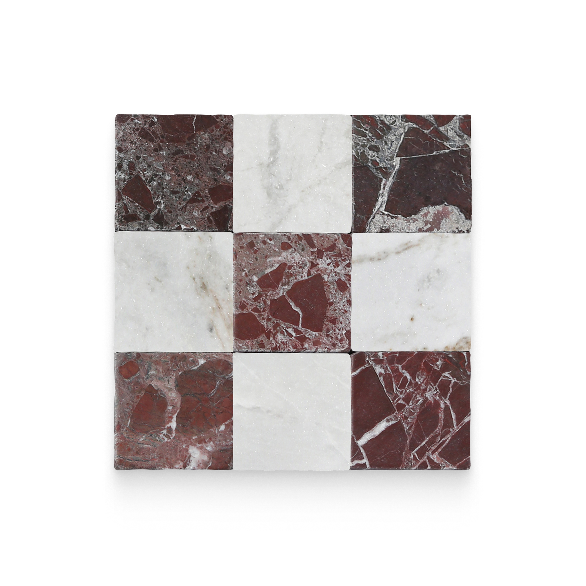 Avant Garde Breccia Vino / Daphne White Grouted Board