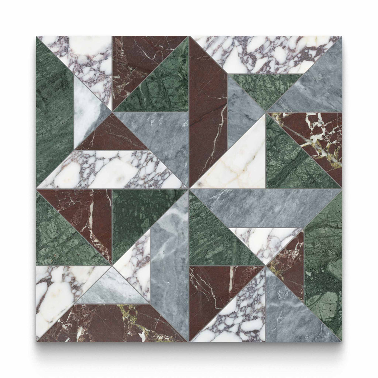 Axel Tropic Mixed (Honed / Polished) Tria Mosaic Sample Swatch