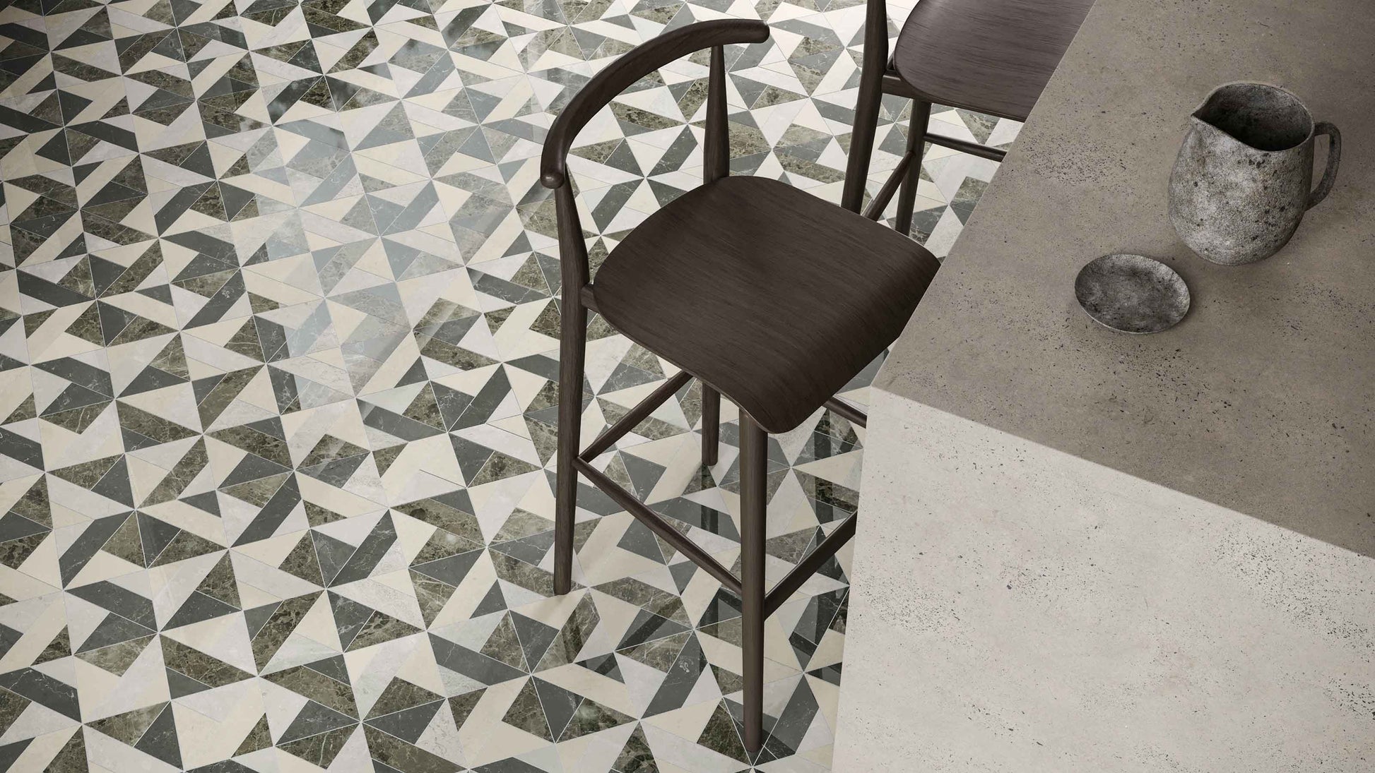 Axel Terra Mixed Finish (Honed and Polished) Mosaic