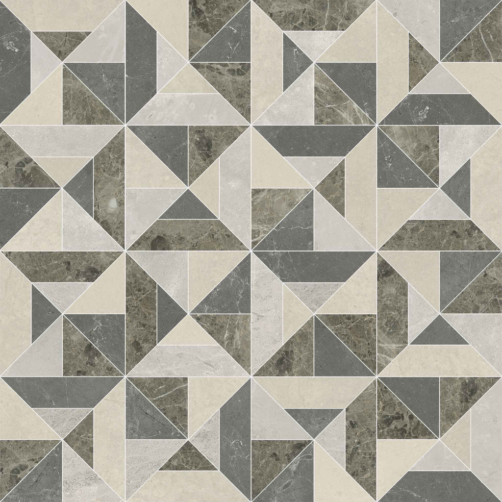 Axel Terra Mixed Finish (Honed and Polished) Mosaic