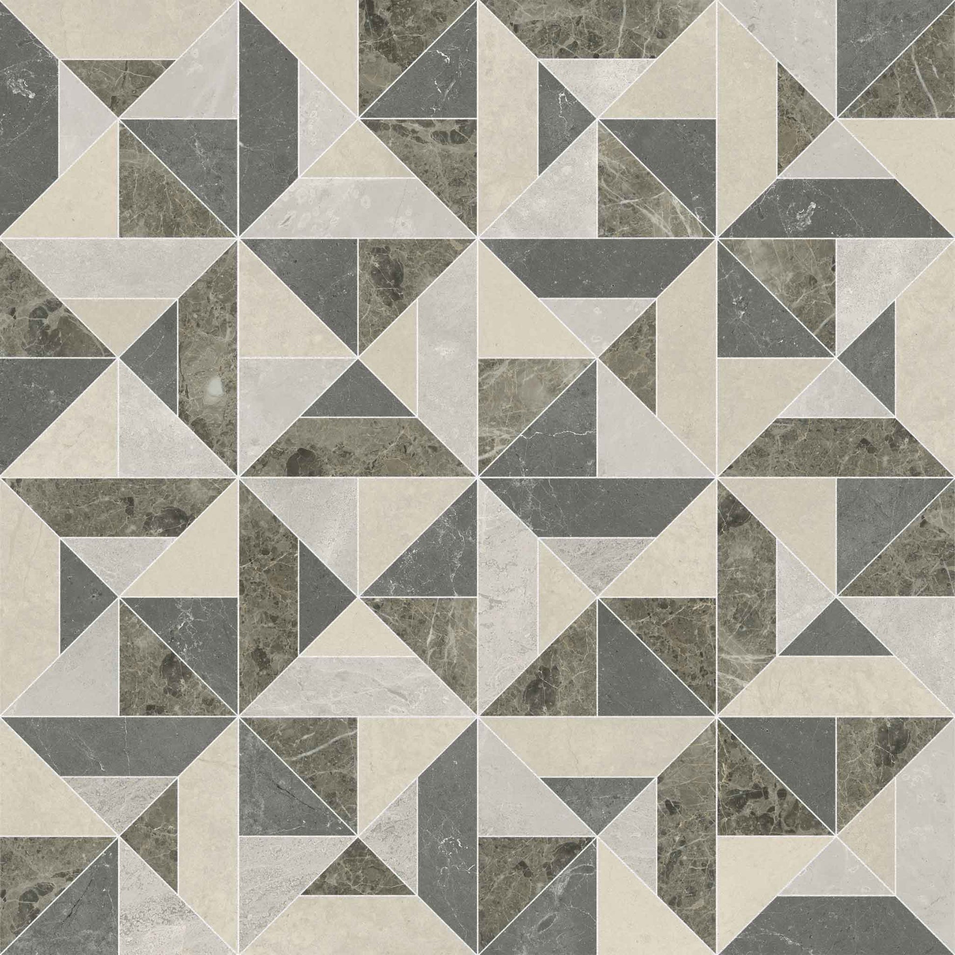 Axel Terra Mixed Finish (Honed and Polished) Mosaic