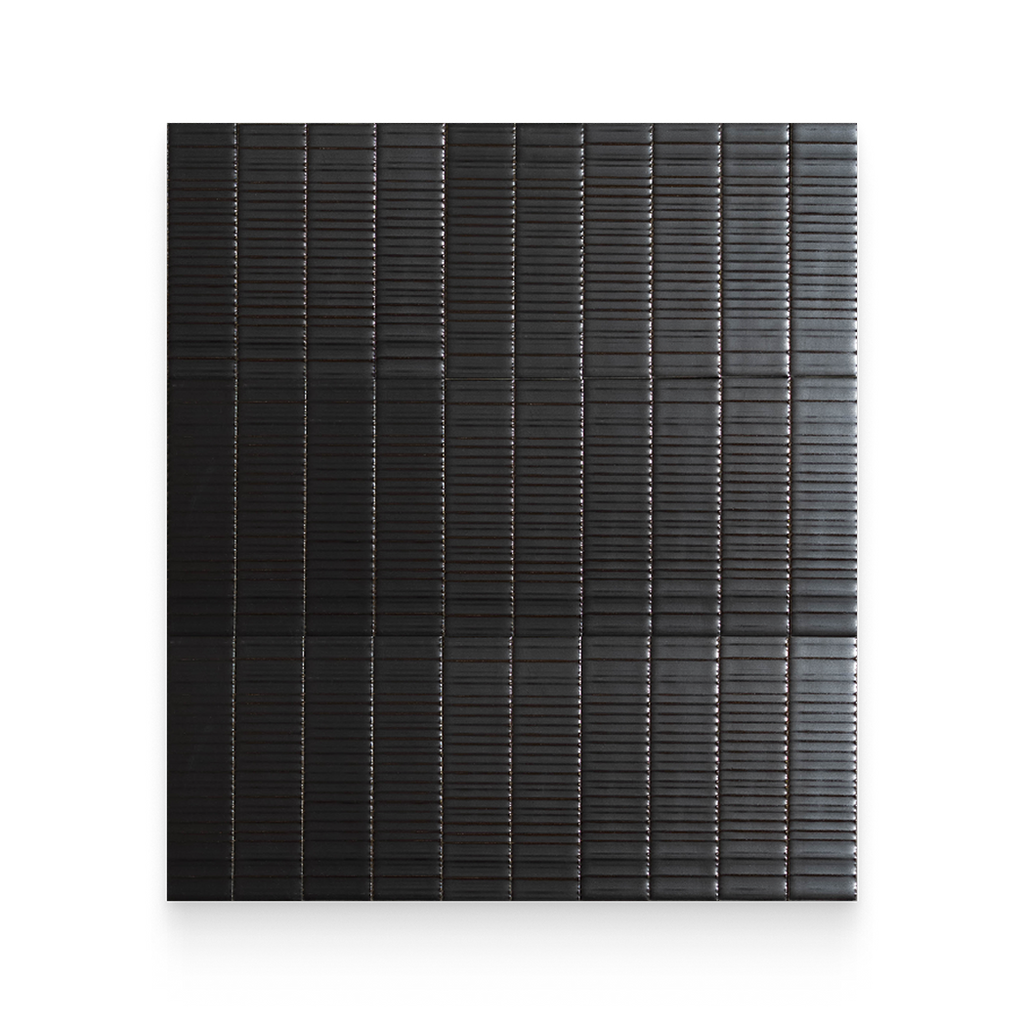 2.5x9 Night Ribbed Rectangle Tile