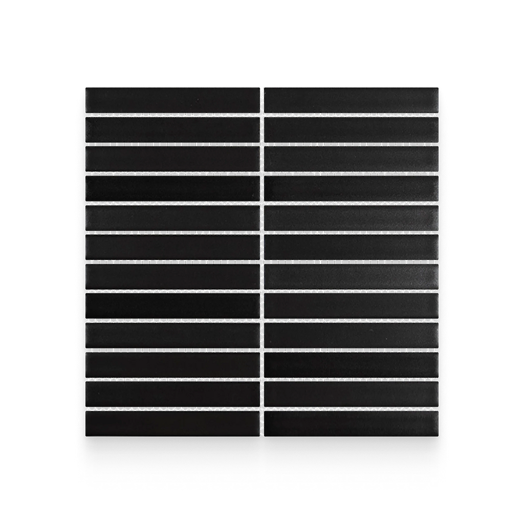 1x6 Night Matte Stacked Mosaic