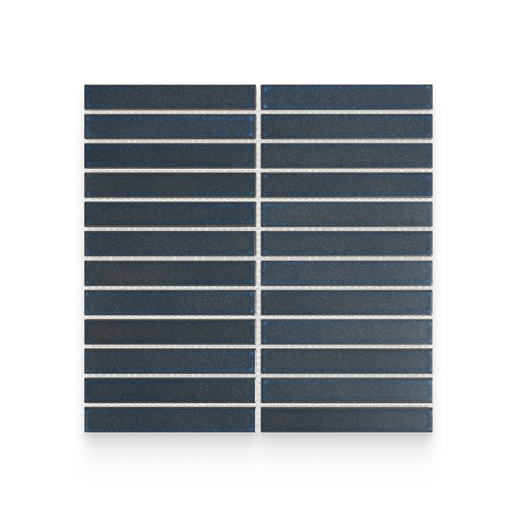 1x6 Storm Matte Stacked Mosaic