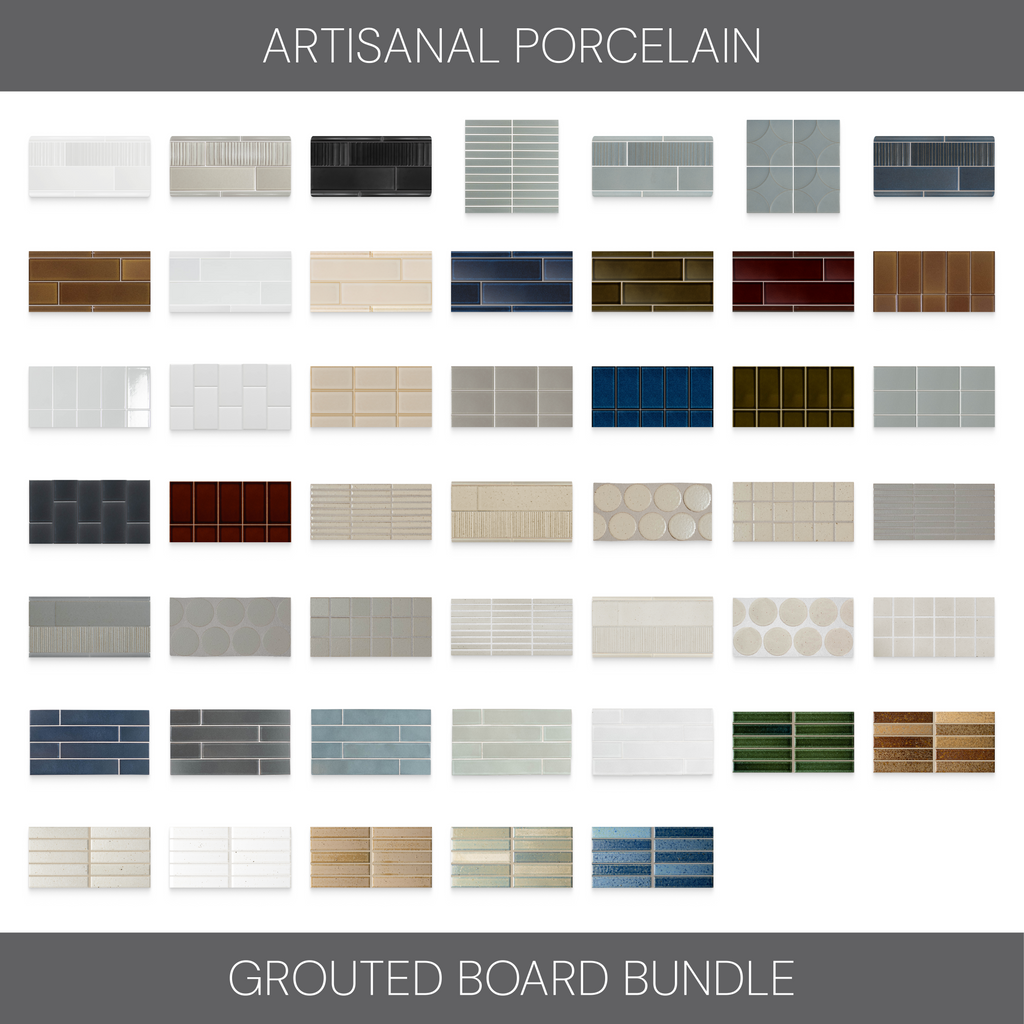 Artisanal Porcelain Grouted Board Bundle