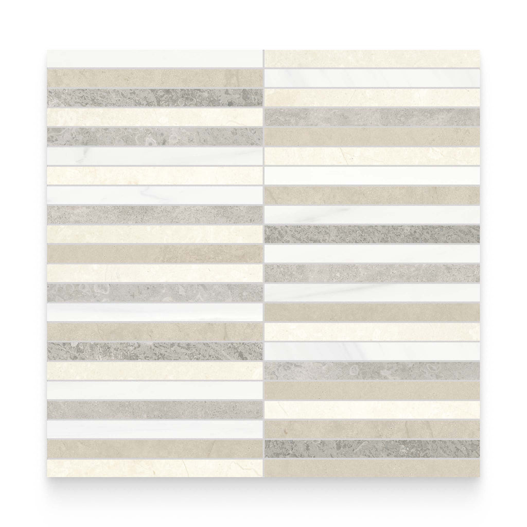 Blended Lines Dune Honed Mosaic