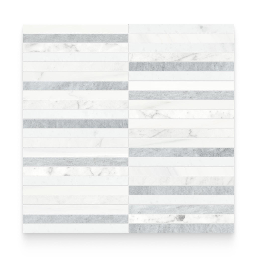 Blended Lines Polar Honed Mosaic