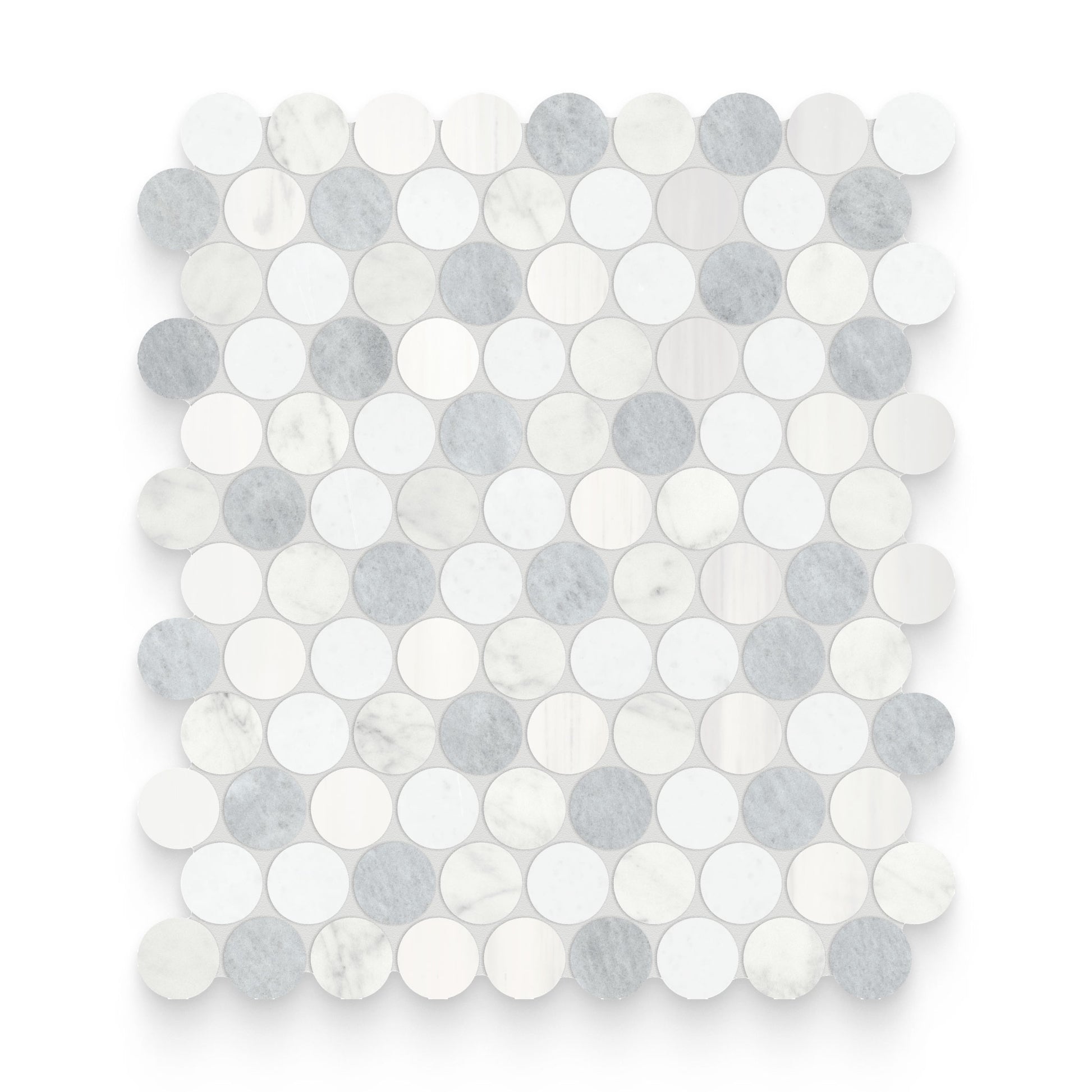 Blended Round Polar Honed Mosaic