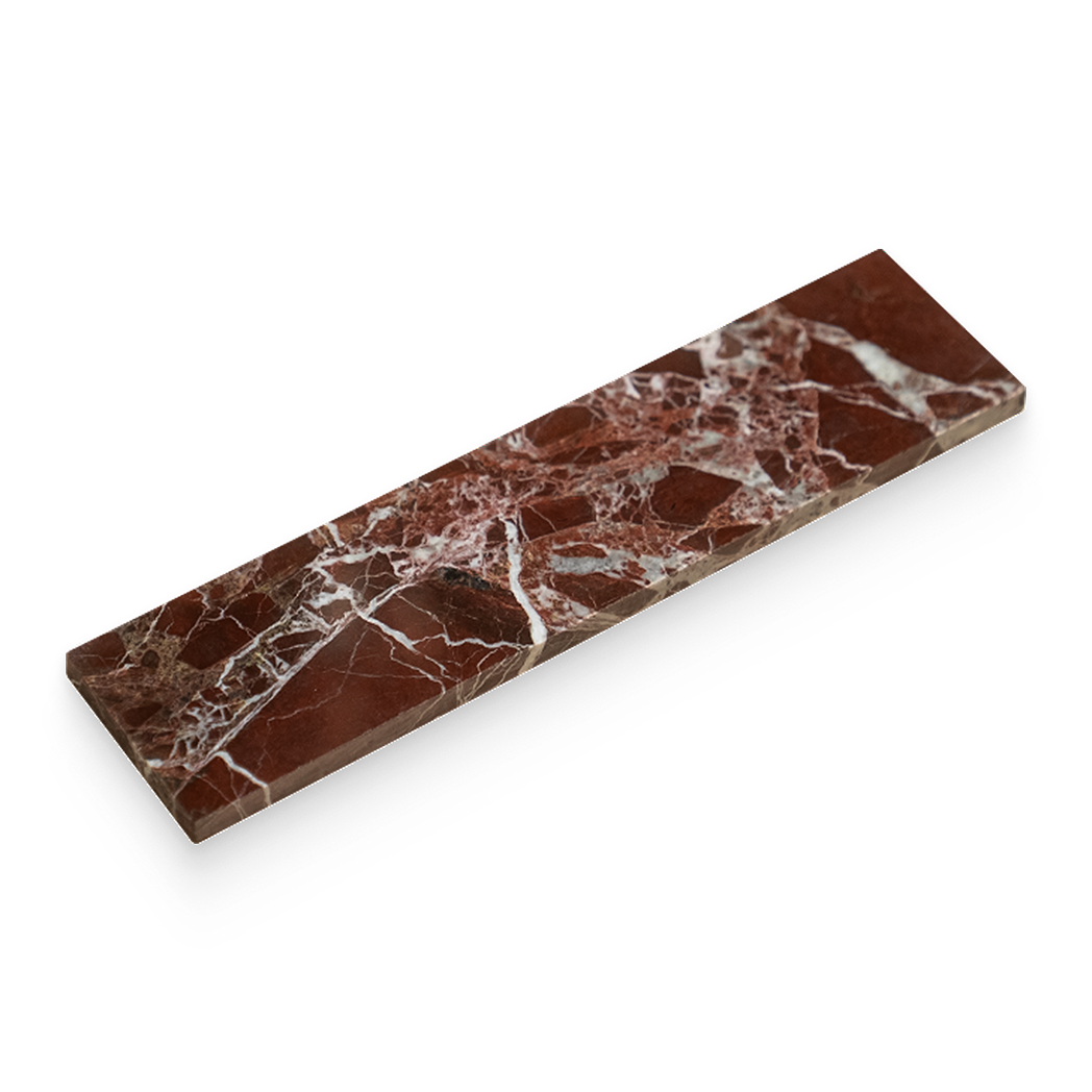 3x12 Breccia Vino Polished Rectangle Tile