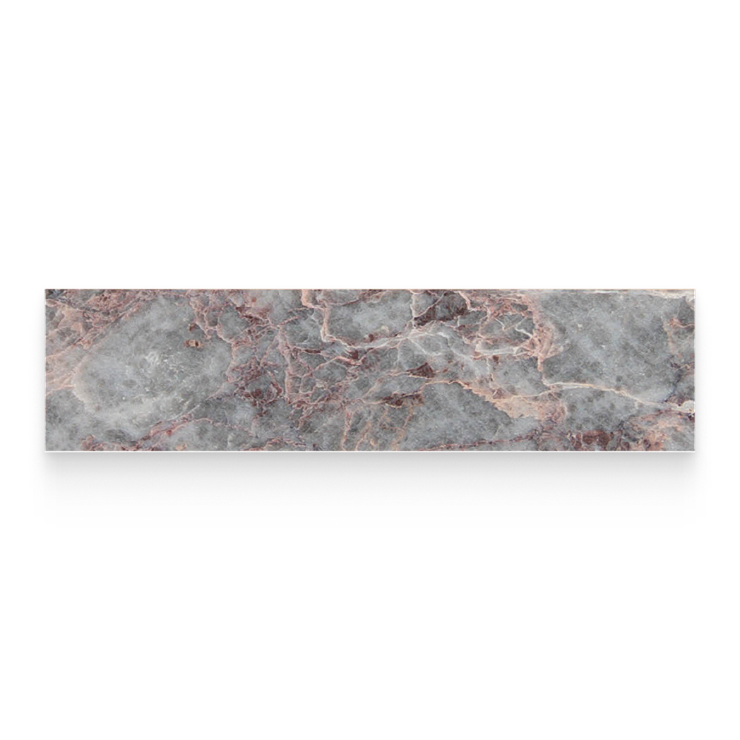 3x12 Burgundy Lilac Honed Rectangle Tile