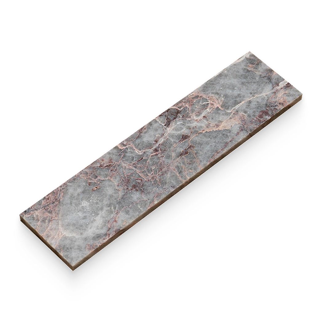3x12 Burgundy Lilac Honed Rectangle Tile