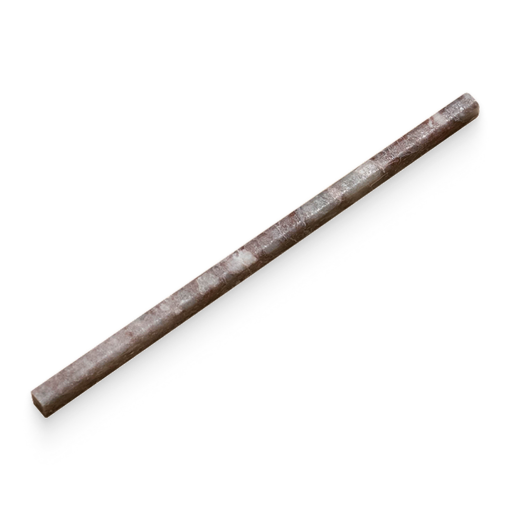 0.5x12 Burgundy Lilac Honed Pencil Trim
