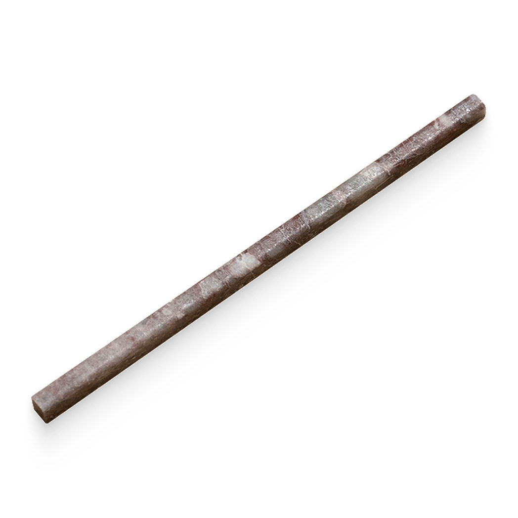 0.5x12 Burgundy Lilac Honed Pencil Trim
