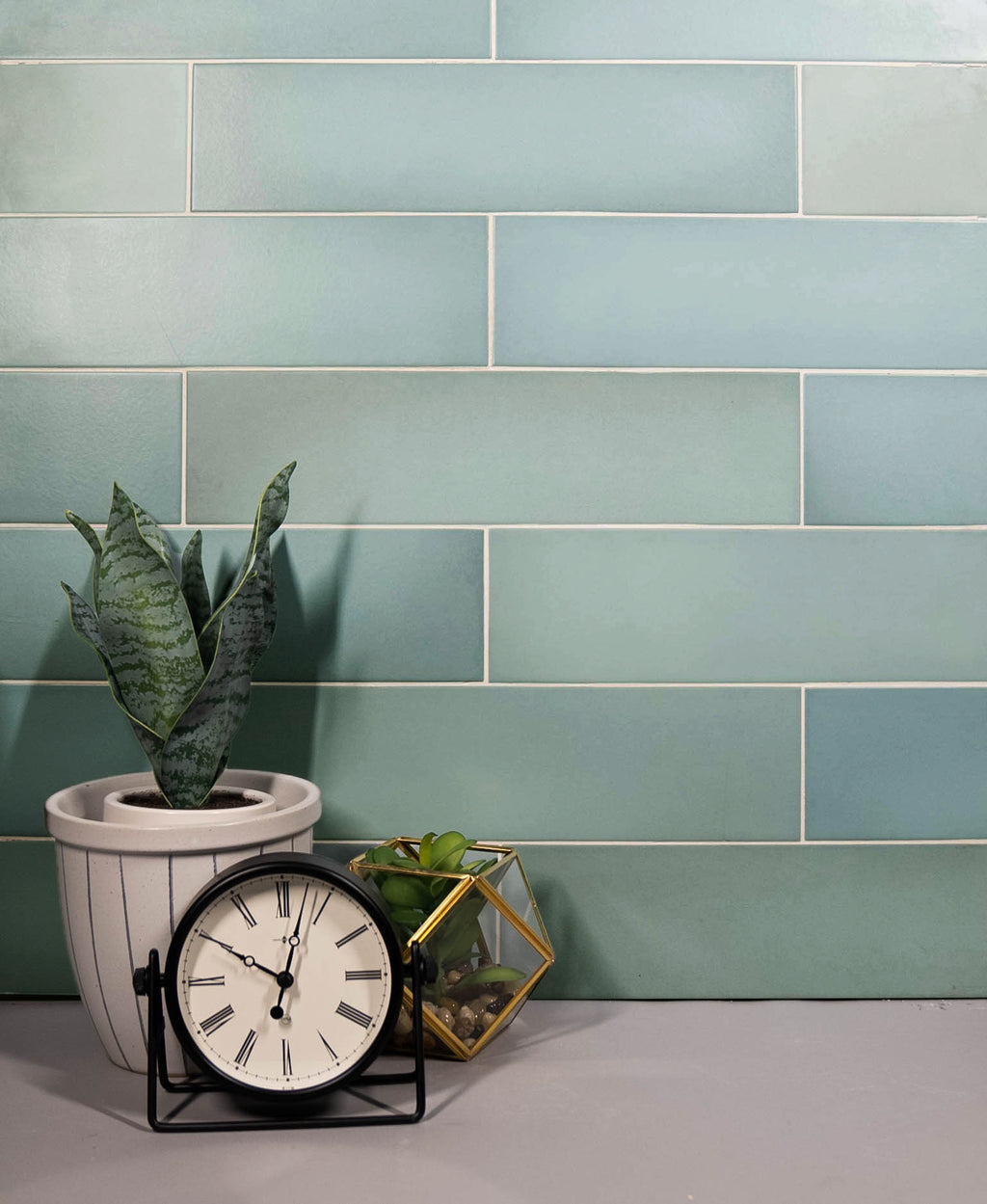 Forte 3.5x14.5 Bahia Blue Matte Rectangle Tile