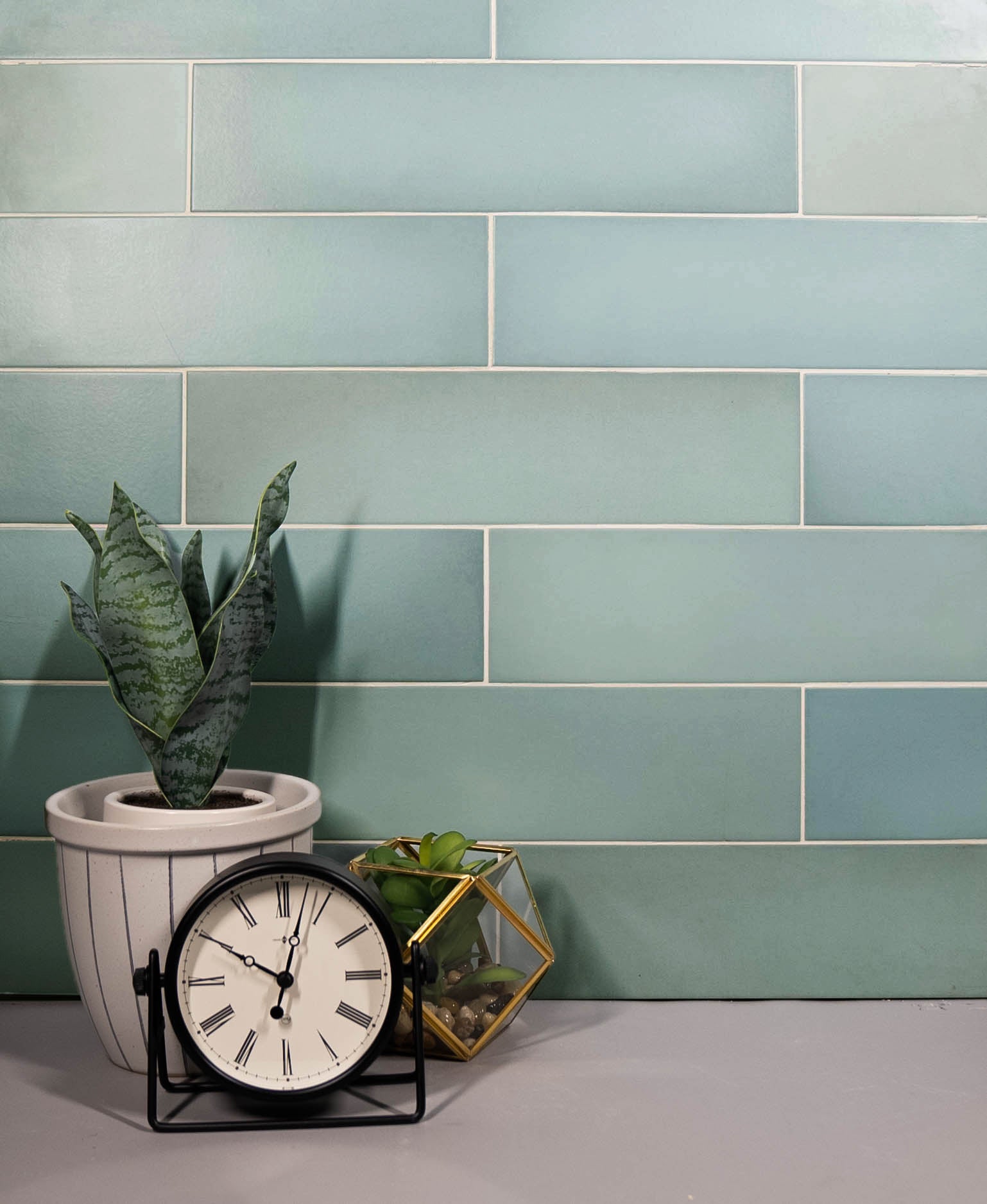 Forte 3.5x14.5 Bahia Blue Matte Rectangle Tile