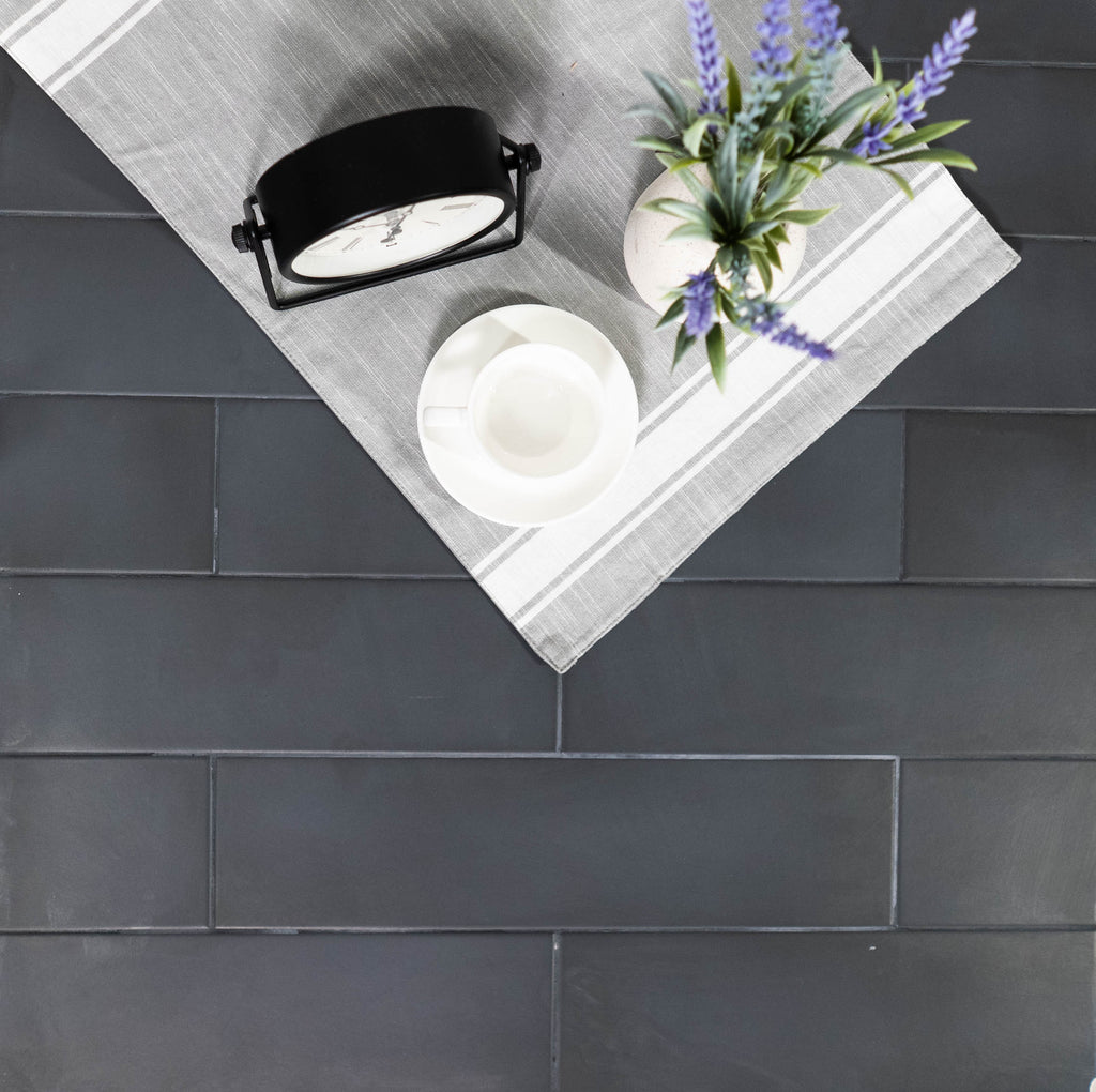 Forte 3.5x14.5 Black City Matte Rectangle Tile
