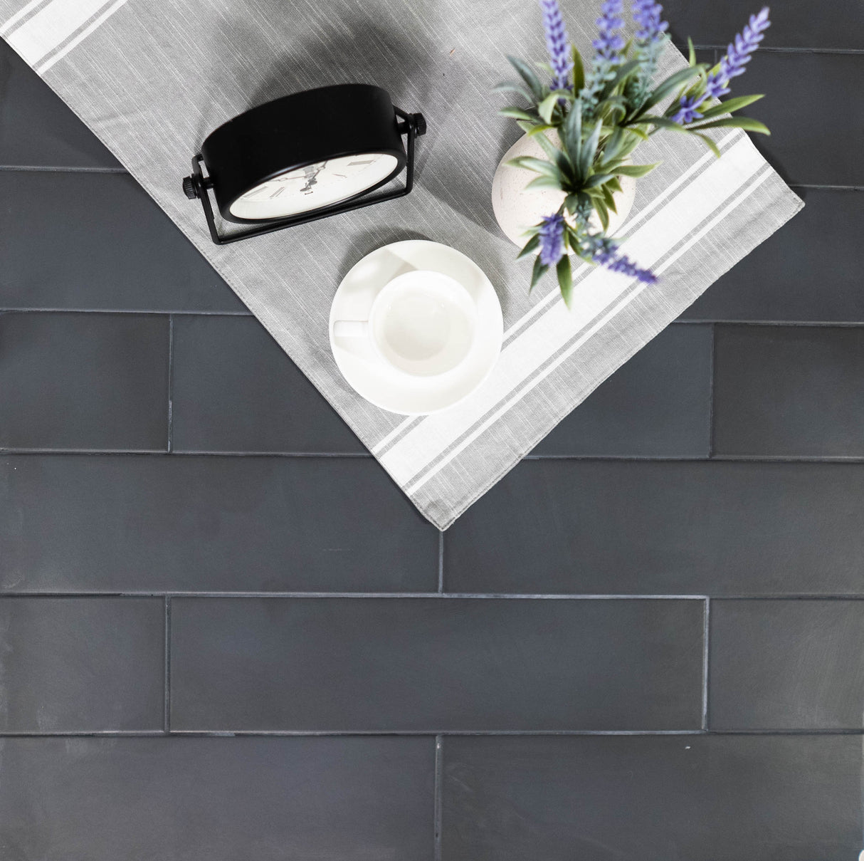 Forte 3.5x14.5 Black City Matte Rectangle Tile