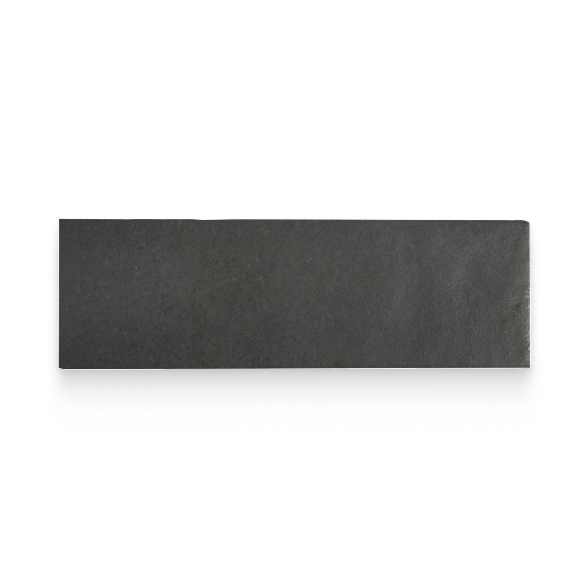 Artisan 2.5x8 Black Matte Rectangle Tile