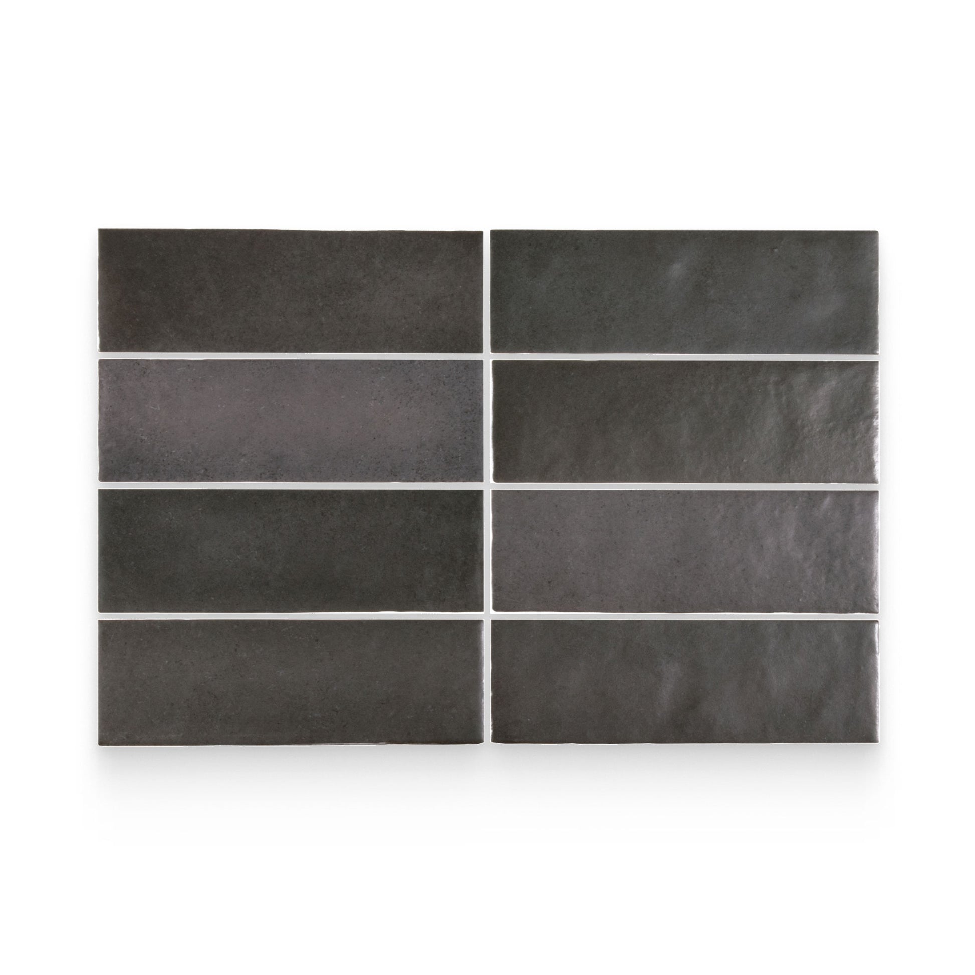 Artisan 2.5x8 Black Matte Rectangle Tile