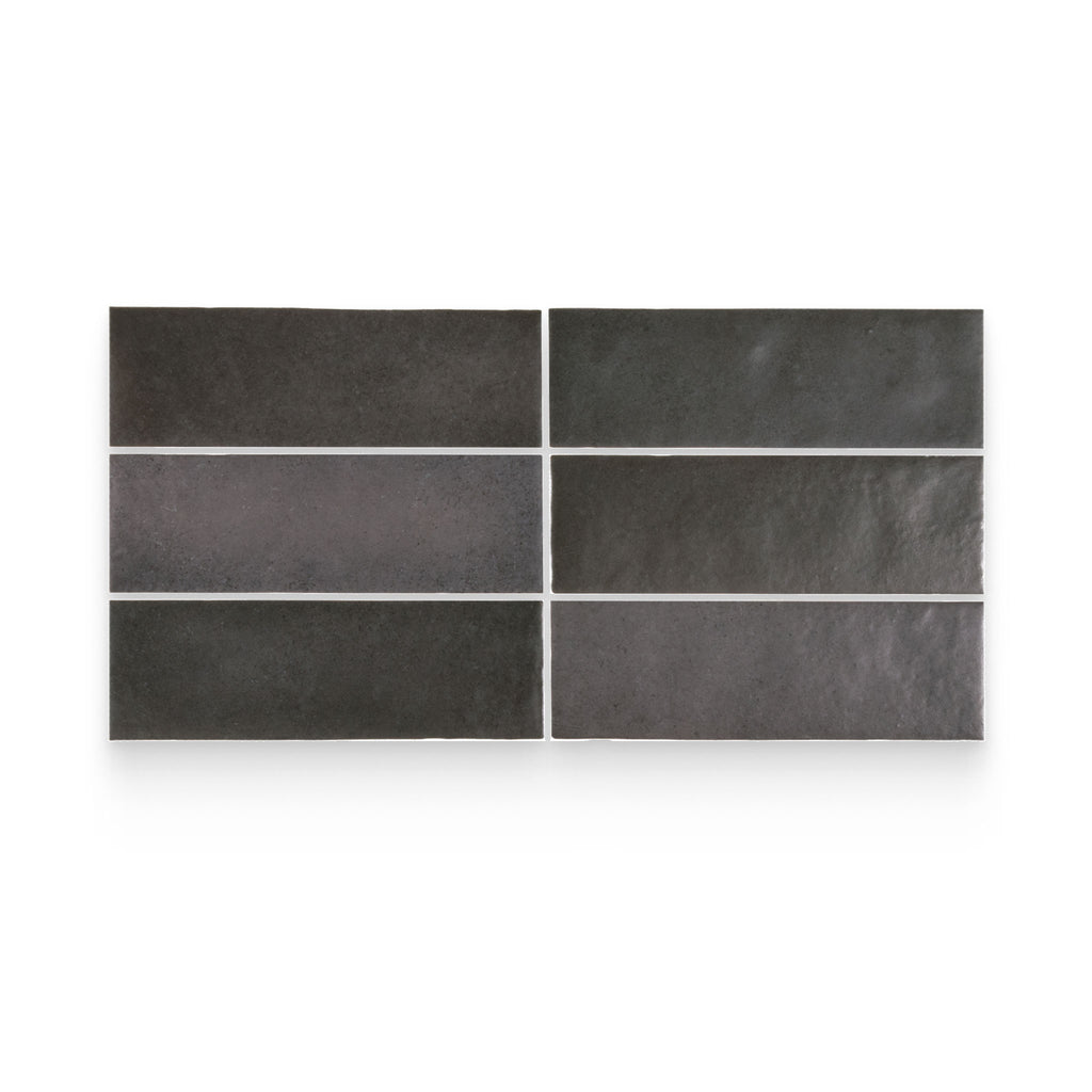 Artisan 2.5x8 Black Matte Rectangle Tile