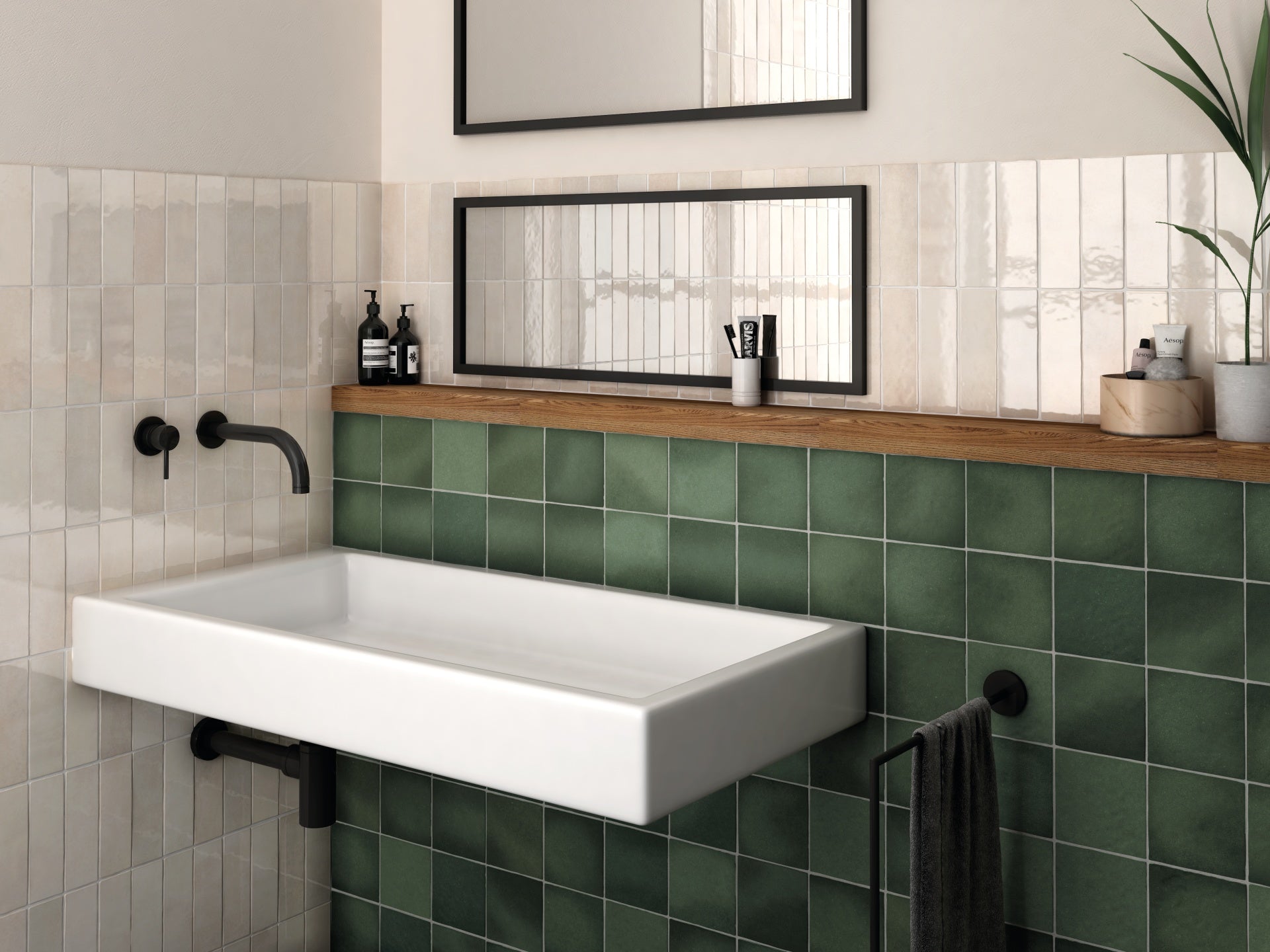 Artisan 5x5 Malachite Matte Square Tile