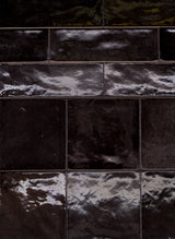 Country 5x5 Black Glossy Square Tile