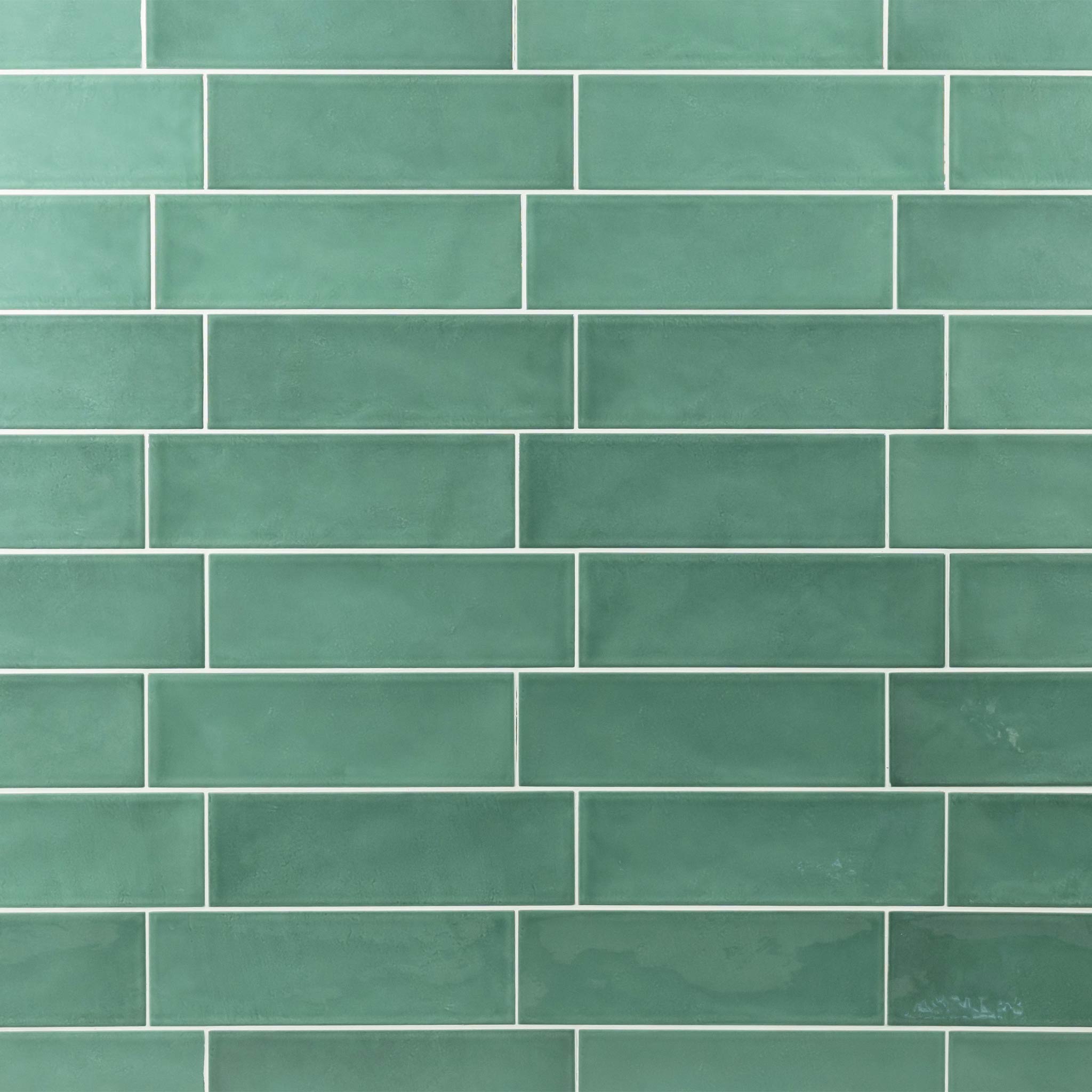 Country 2.5x8 Esmerald Green Glossy Rectangle Tile – Stone