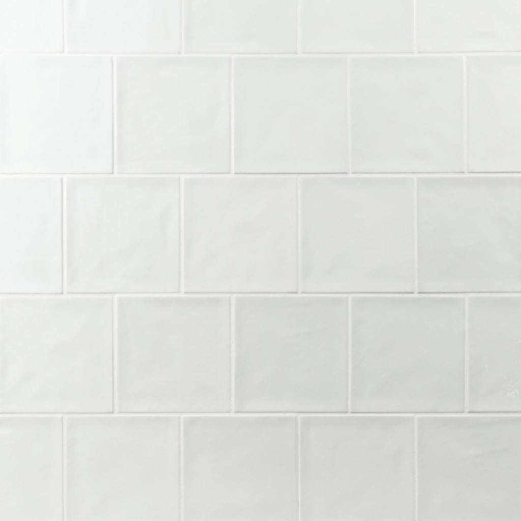 Country 5x5 White Glossy Square Tile