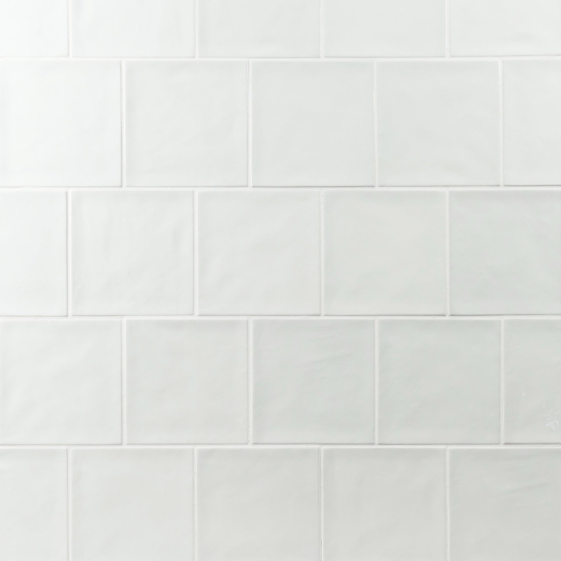 Country 5x5 White Glossy Square Tile
