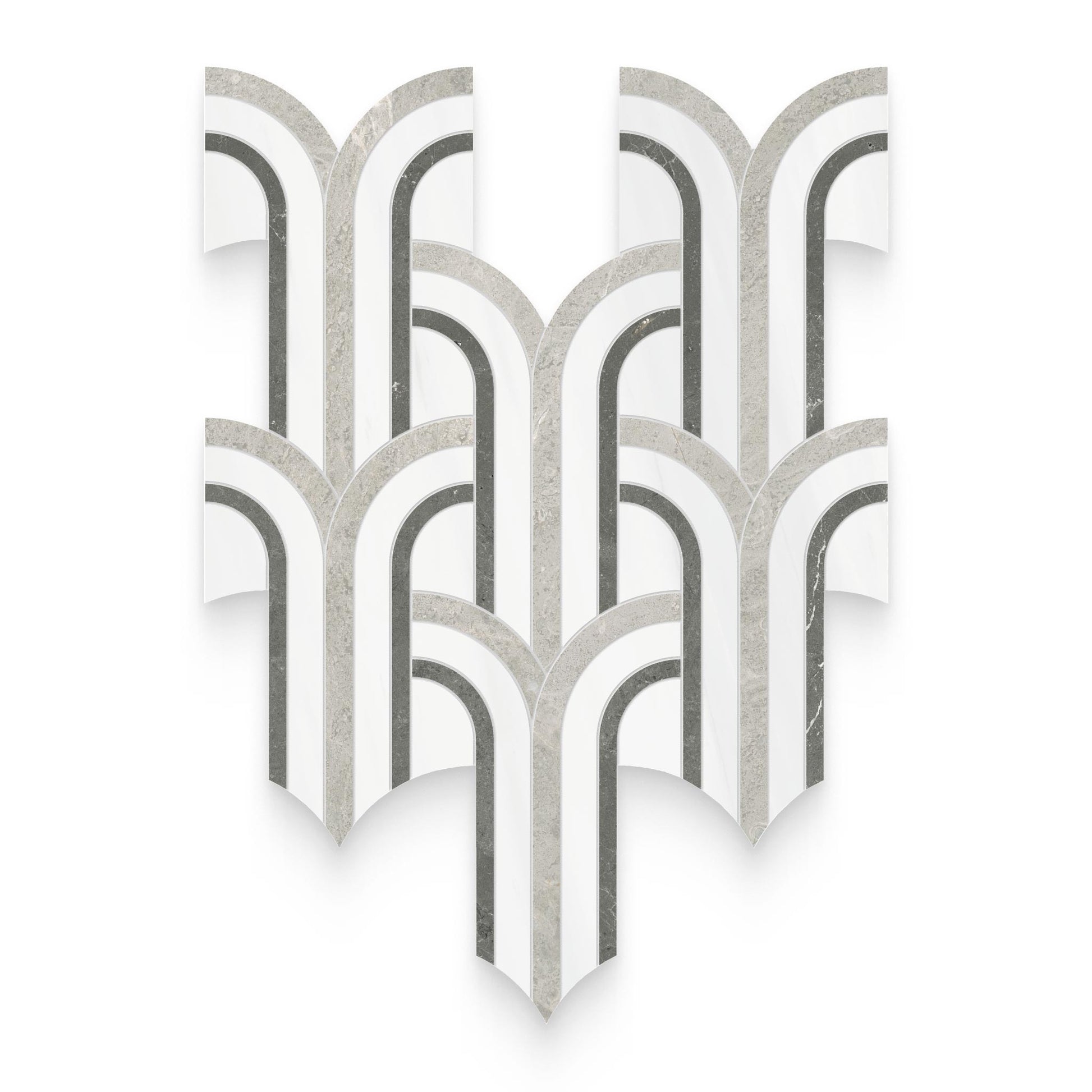 Flair Mist Polished w/ Honed Accents Mosaic