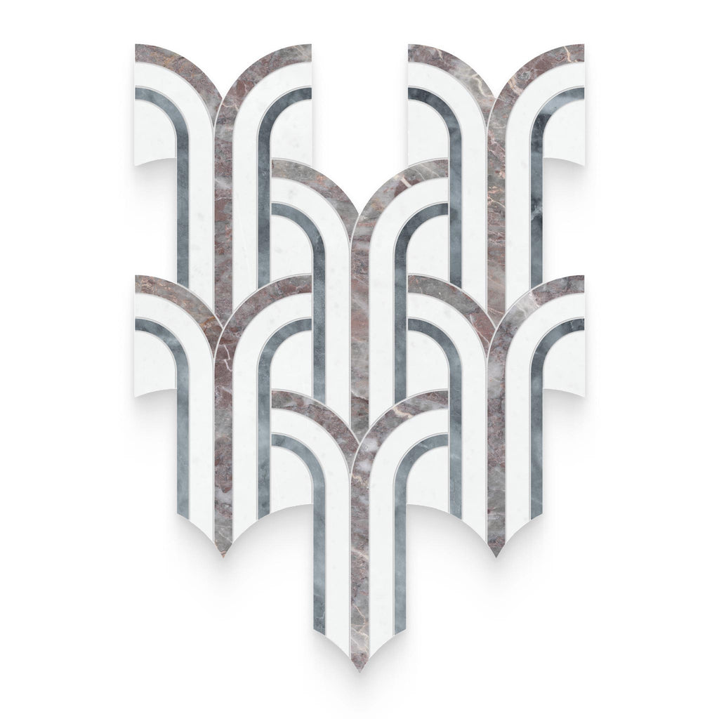 Flair Blush Honed Mosaic