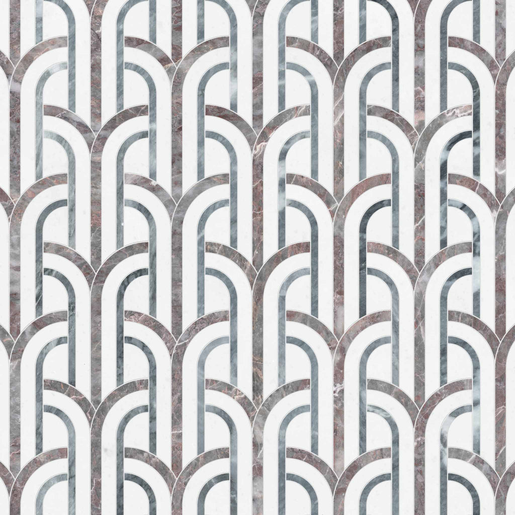 Flair Blush Honed Mosaic