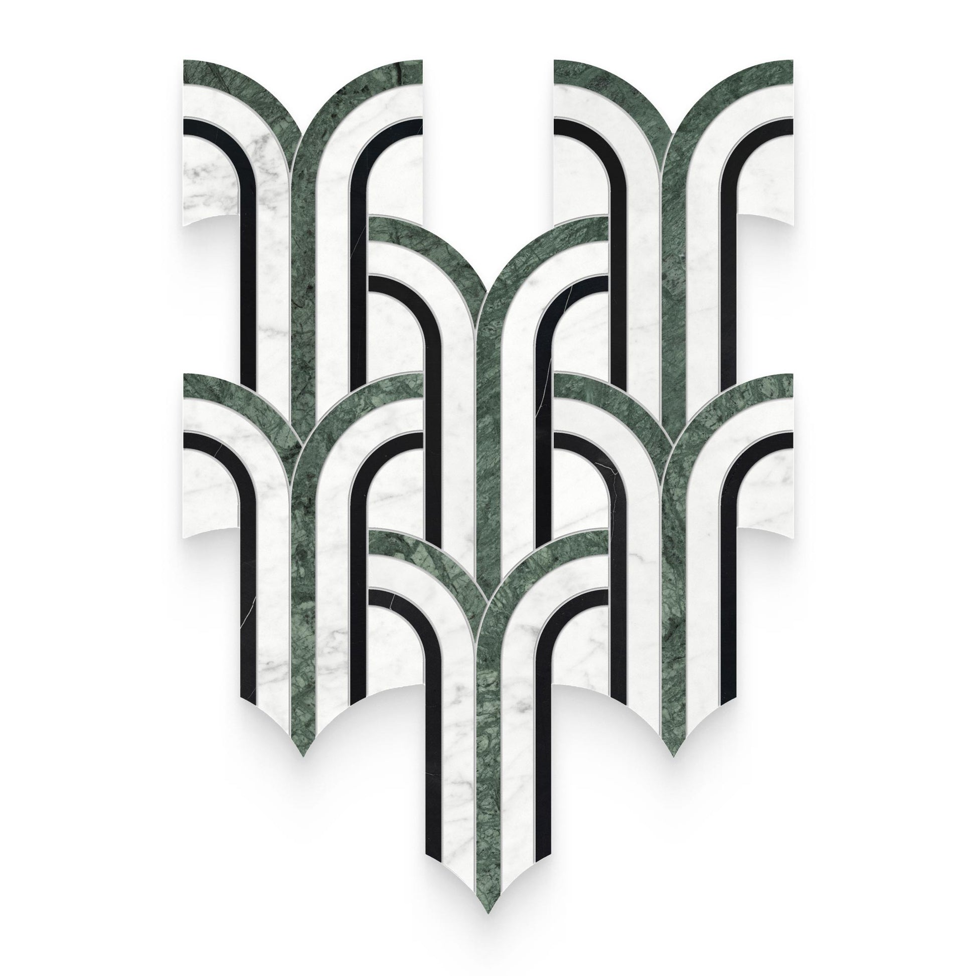 Flair Pine Polished w/ Honed Accents Mosaic