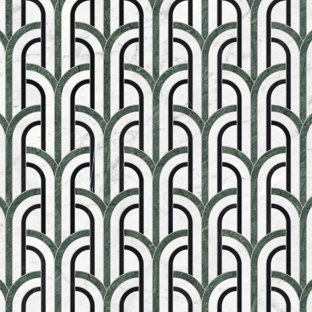 Flair Pine Polished w/ Honed Accents Mosaic