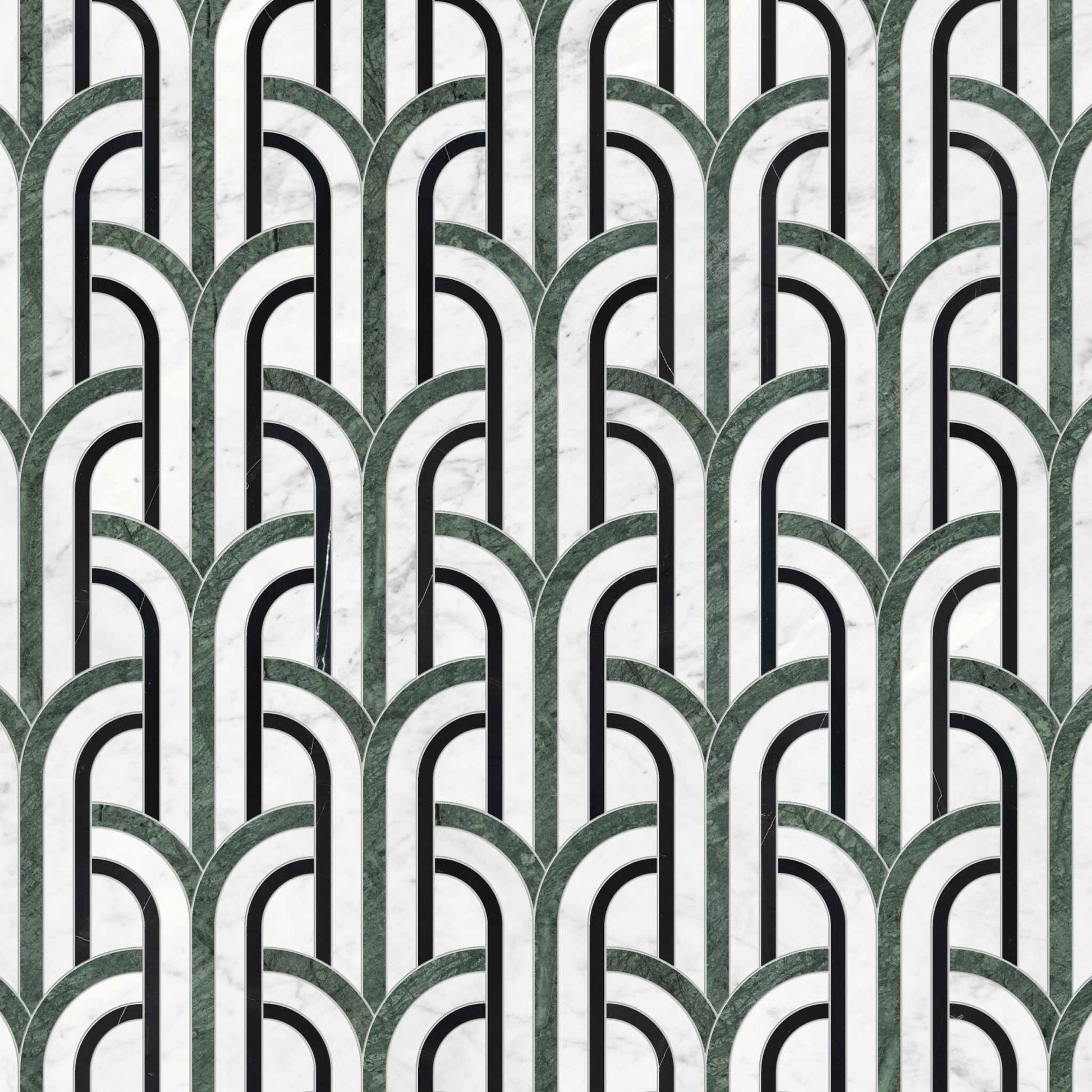 Flair Pine Polished w/ Honed Accents Mosaic