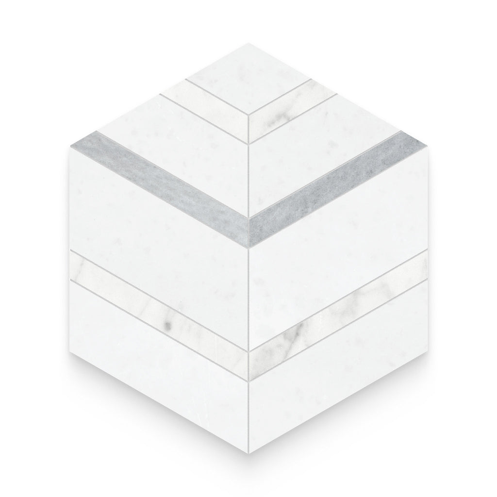 Flow Dove Honed Mosaic