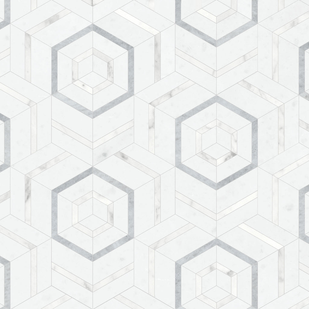 Flow Dove Honed Mosaic