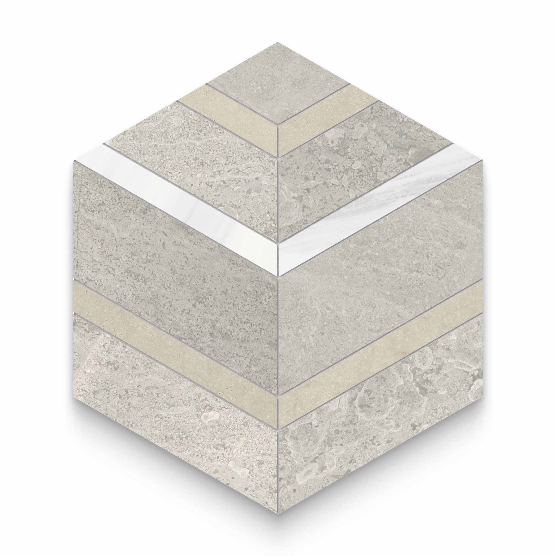 Flow Clay Honed Mosaic